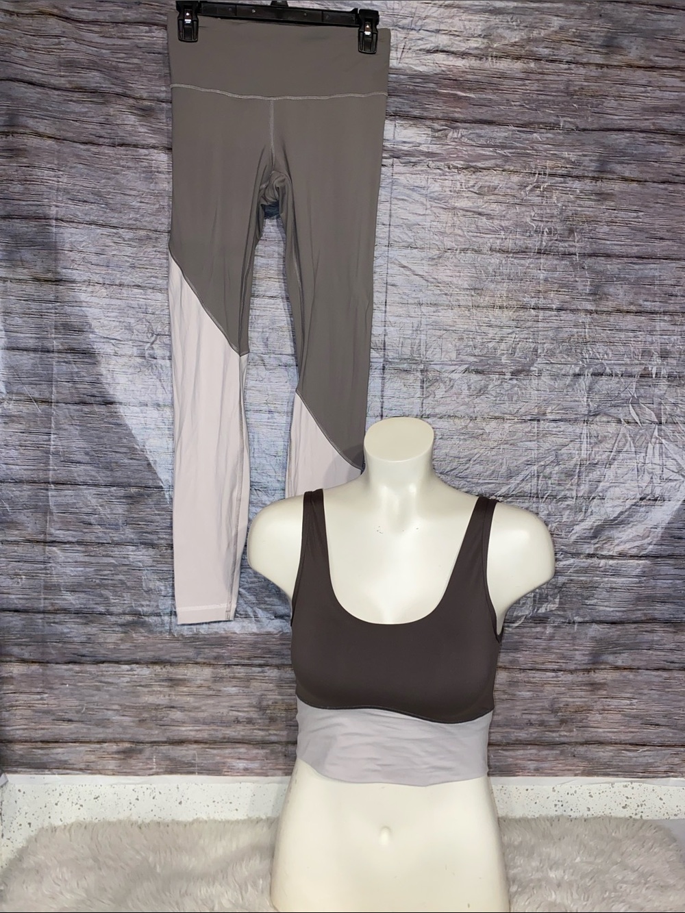 Under Armour Two-Tone Brown & Light Taupe Sports Bra